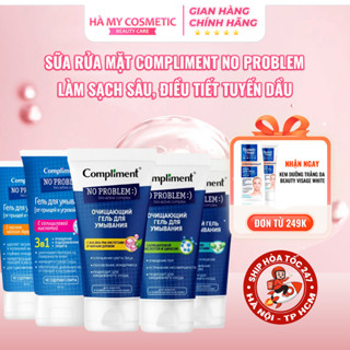 Sữa Rửa Mặt Compliment No Problem 200ml chứa AHA BHA & TEA ngăn ngừa mụn sạch sâu 200ml