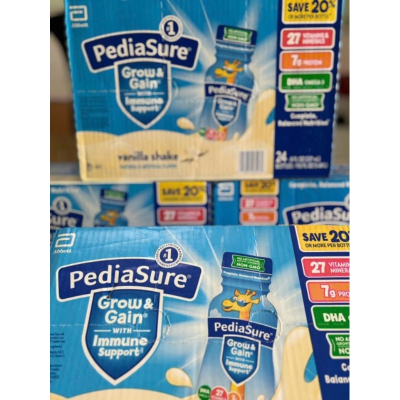 MẪU MỚI Thùng 24 chai Sữa Pediasure nước Vani DHA 237ml Mỹ 