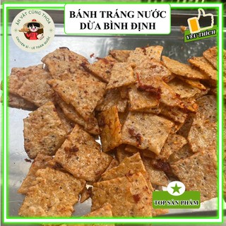  Bánh Tráng Nước Dừa Sấy Mắm TỎI Khô Bò   Đặc Sản Bình Định  - Món Ăn Vặt Siêu Ngon 100Gram 