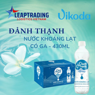 Đảnh Thạnh Nước khoáng kiềm có ga Vị Lạt chai PET 430ml (Thùng 24 chai)