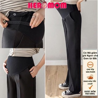  Quần bầu dài RUBY Thái ống rộng dáng suông hack dáng tăng chiều cao bigsize Heromom Store 