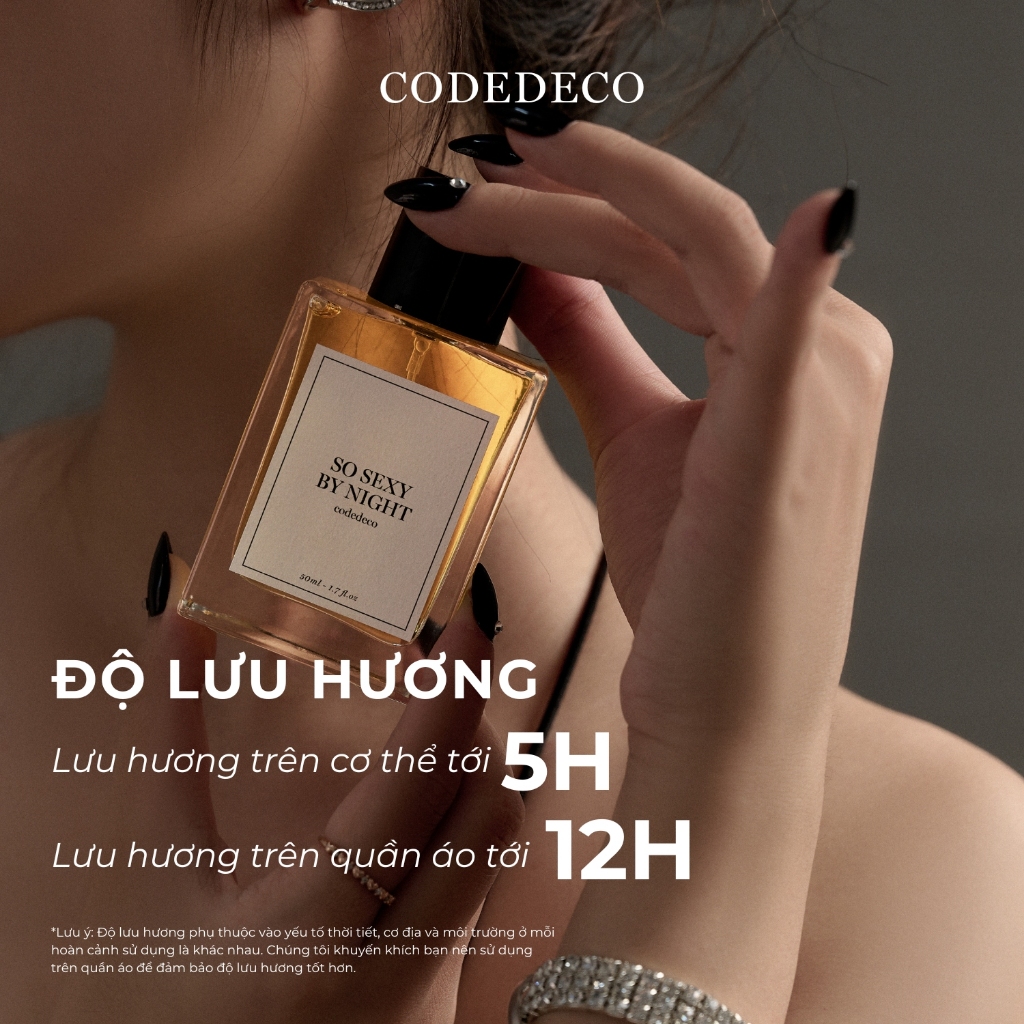 Tinh dầu thơm nữ CODEDECO So Sexy By Night 50ml - Gợi Cảm, Ngọt Ngào, Quyến Rũ | BigBuy360 - bigbuy360.vn
