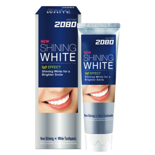 Kem đánh răng siêu trắng tẩy sạch vết ố trên răng 2080 Shining White 3D Effect Hàn Quốc 100g