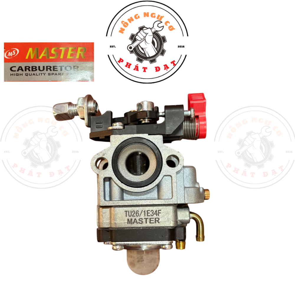 BÌNH XĂNG CON_CHẾ HÒA KHÍ MÁY CẮT CỎ 260-330 TAI ĐỎ