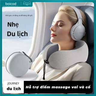 Gối kê cổ êm ái đi máy bay KWNK, Gối Cao Su Non Chữ U thư giãn chống mỏi cổ vai gáy