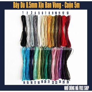 dây dù 0,5mm đan vòng tay - cuộn 5 mét