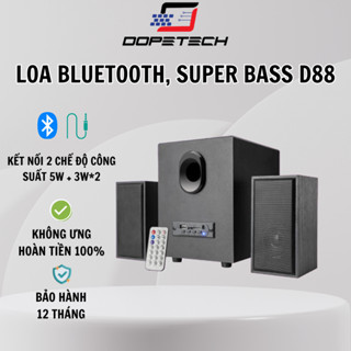  Loa bluetooth máy tính vi tính D8 bass mạnh để bàn DOPETECH nghe nhạc bộ 3 loa cao cấp 