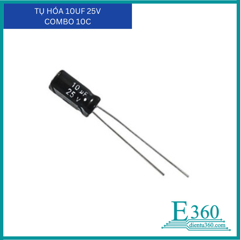 TỤ HÓA 10UF 25V (combo 10c)