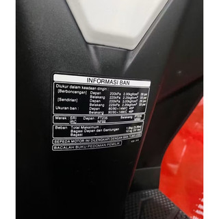Tem Decal Thông Số Chữ Thái Dán Vario/Click 2015-2025