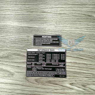 Tem Decal Thông Số Chữ Thái Dán Vario/Click 2015-2025