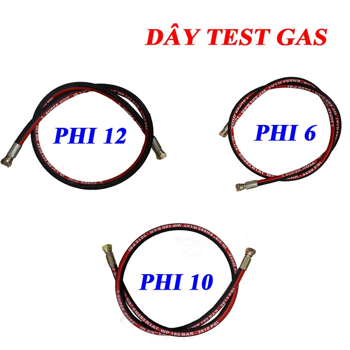 Dây thử máy điều hòa, dây test gas phi 6 phi 10 phi 12