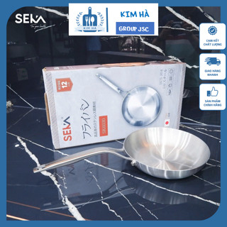 Chảo Chống Dính Seka Nguyên Khối - Chảo Inox 304 Dành Cho Mọi Loại Bếp - Chảo Chống Dính Tự Thân 5 Lớp- Kim Hà Group JSC