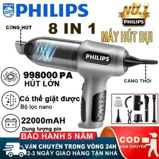 Máy Hút Bụi Cầm Tay Không Dây 998000Pa 8 TRONG 1 PHILIPS Hộ Gia Đình Cao Cấp Máy Hút Bụi Cầm Tay Hút Mạnh Xe Máy Tính la