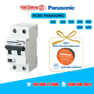 CB chống giật Panasonic RCBO 16A, 20A, 25A, 32A, 40A, 50A, 63A - Aptomat chống giật & bảo vệ quá tải
