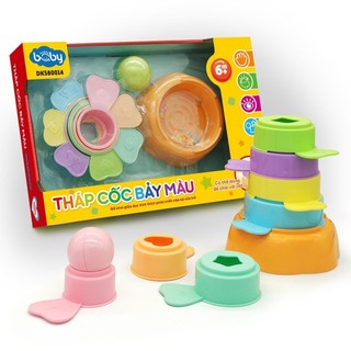 Đồ Chơi DUKA: Xếp Cốc/Tháp Cốc Bảy Màu