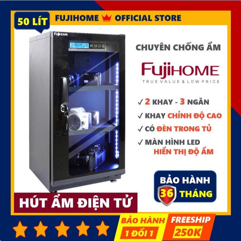 Tủ chống ẩm nhập khẩu FUJIHOME 50L DC-50E