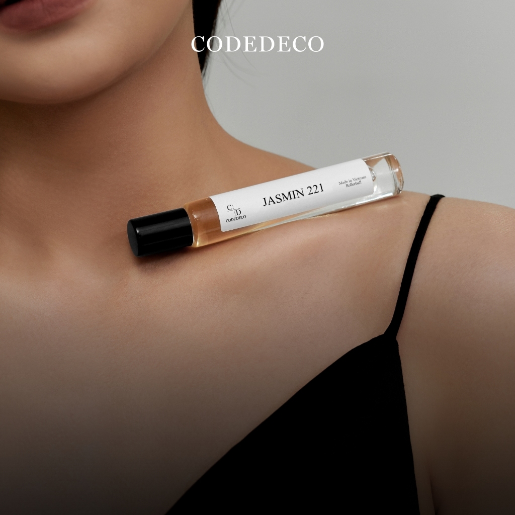 Tinh dầu thơm nữ CODEDECO Jasmin 221 10ml chai dạng lăn - Thanh lịch, Nhẹ nhàng, Sang trọng | BigBuy360 - bigbuy360.vn