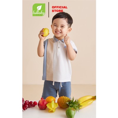 LULLABY - NH856R - Áo polo cộc tay bé trai