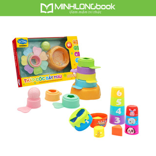 Đồ chơi duka: xếp cốc/tháp cốc bảy màu