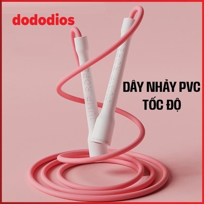Dây Nhảy Tốc Độ Chất Liệu PVC 6mm, Tập Thể Lực, Cadio Tại Nhà, Dây Nhảy Tốc Độ PVC JUMP ROPES Tập Luyện Cardio, Gym