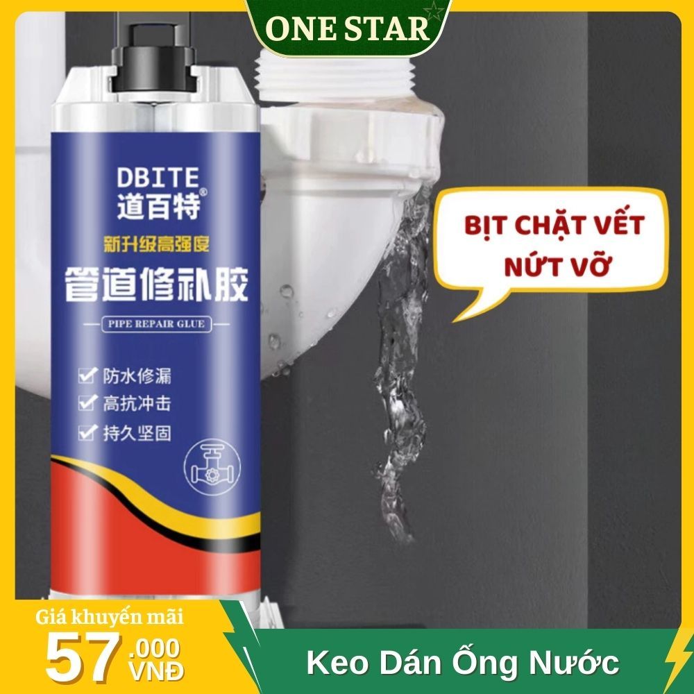 Keo dán ống nước rò rỉ keo dán bồn nước nứt vỡ keo dán ống nhựa 100ml chống thấm nước OneStar - KDON
