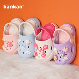 Sục Cho Bé Gái KanKanStore Dép Sục Trẻ Em Đính Kèm Sticker Kuromi Melody Đáng Yêu KA014