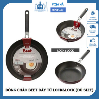 Chảo sâu lòng Lock and Lock Beet Size 26 cm - Chảo rán chống dính dẫn nhiệt tốt cho mọi loại bếp - Kim hà Group JSC