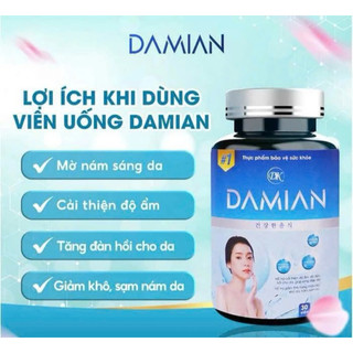 VIÊN UỐNG TRẮNG DAMIAN  hỗ Trợ Trắng Da, giảm Nám – An Toàn Và Hiệu Quả Cho Phái Đẹp