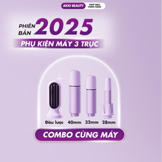 Phụ kiện máy uốn tóc xoăn tự động AKIO dành cho máy 3 trục tím 2025