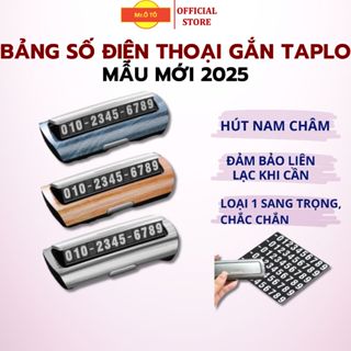 Bảng số điện thoại ô tô loại 1 YUMCHO new 2025 chính hãng Mr Ô Tô, bảng ghi số điện thoại để taplo xe ô tô.