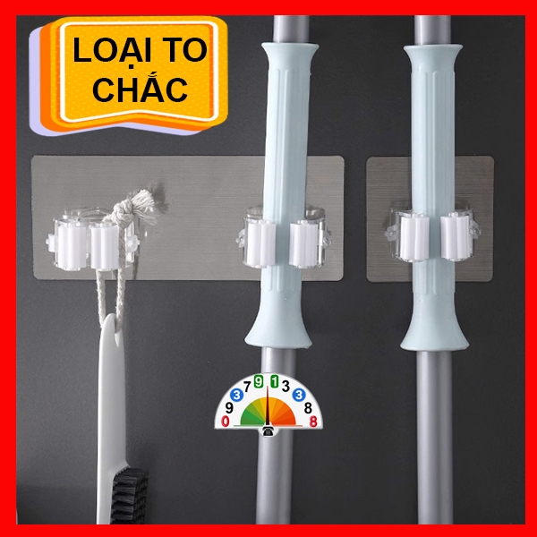 Móc Dán Tường Treo Gậy Lau Nhà,Móc Hít Treo Đồ Nhà Tắm