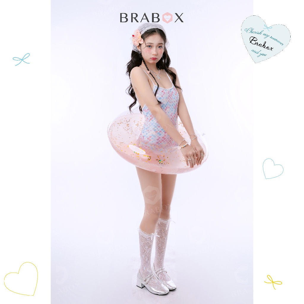 Áo bơi liền thân chuyên dụng bikini lấp lánh nhiều hoạ tiết BRABOX | BigBuy360 - bigbuy360.vn