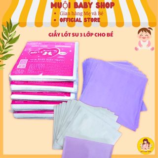  LỐC 10 Túi  100 Miếng  Lót Phân Su Hiền Trang Chống Thấm Vệ Sinh An Toàn Cho Bé 