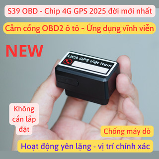  Định vị ô tô cắm cổng OBD2 ô tô S39 4G  S09A  bản 4G 2025 ứng dụng vĩnh viễn chính xác cao cắm cổng OBD2 ô tô 