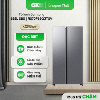 RS62R5001M9/SV / RS70F65Q3TSV - Tủ lạnh Samsung Inverter Side By Side 647 lít / 655 lít