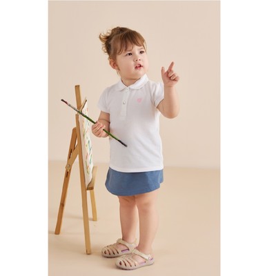 LULLABY - NH857R - Áo polo cộc ta bé gái