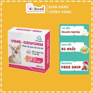 [ 1 Viên ] Xổ giun sán cho chó Vemedim Vime Deworm