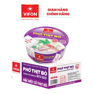 Phở Thịt Bò Có Thịt Thật VIFON 120g/Tô