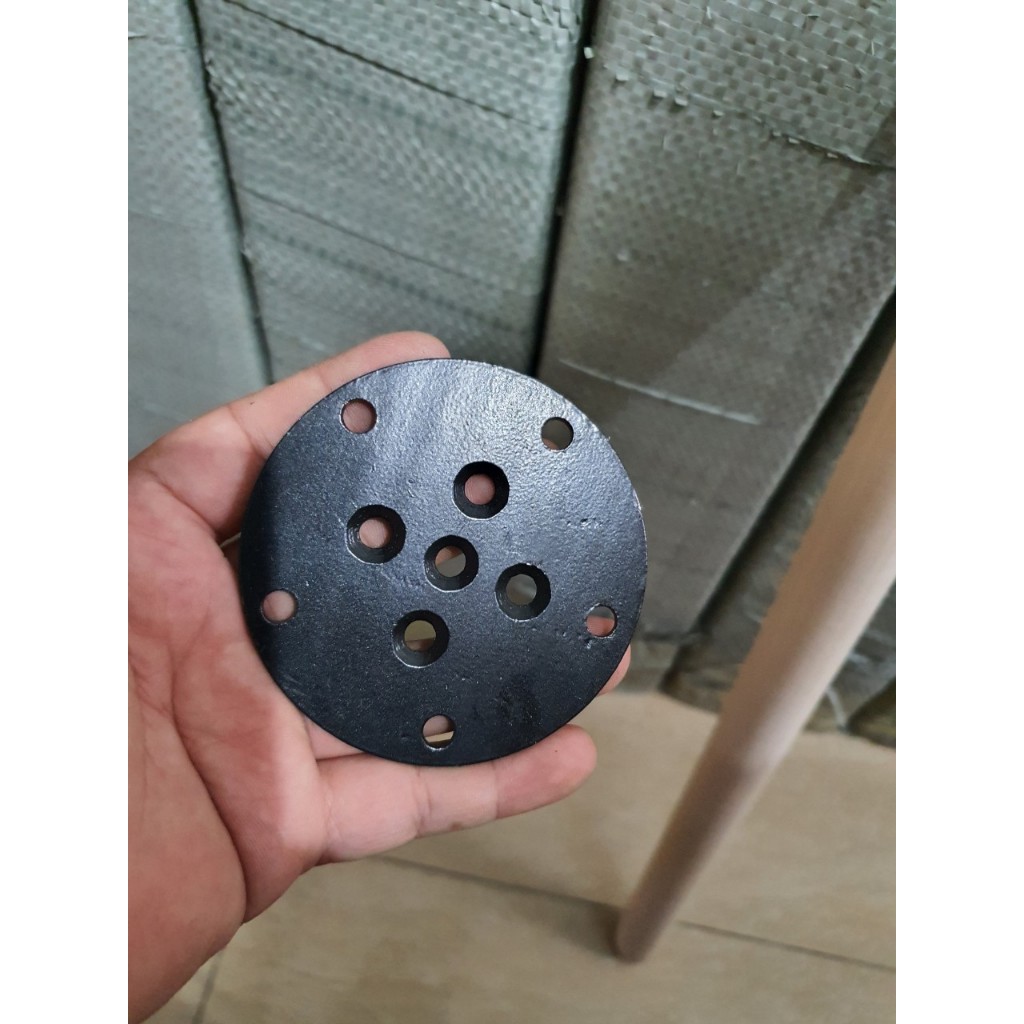 Bas/Bích/Chụp sắt bắt chân gỗ, bas tròn dẹt, bas trụ tròn thẳng, bas trụ tròn chéo