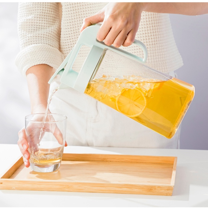 Bình nước Biwa Plus inochi. Bình đựng nước sôi, có khóa nắp tiện lợi, bình nhựa không mùi