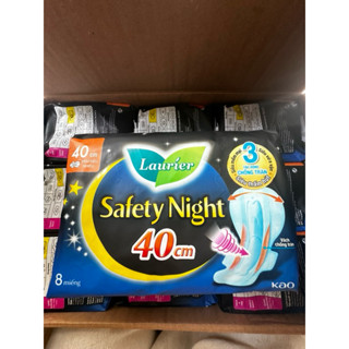 Combo 3 gói Băng Vệ Sinh Ban Đêm Laurier Safety Night chống tràn [30cm-35,40cm]