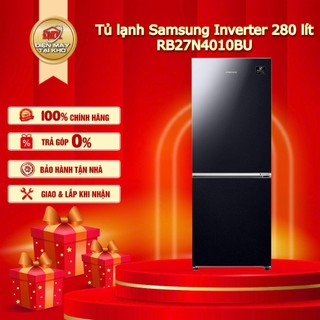 Tủ lạnh Samsung Inverter 280 lít RB27N4010BU/SV – Ngăn đá dưới – Ngăn đông mềm – Tiết kiệm điện – Thiết kế sang trọng