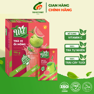 Trà ổi hồng trà hòa tan Wil trà trái cây tươi bổ sung vitamin c hộp 14 gói x 14g