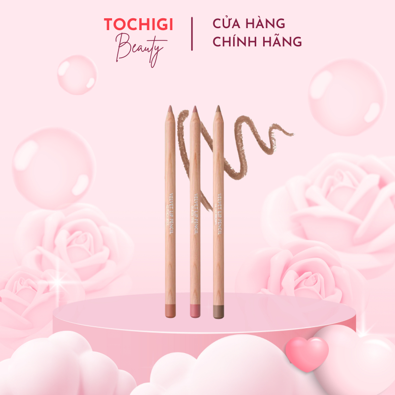 Chì Kẻ Viền Môi Clio Velvet Lip Pencil siêu mịn [ Kèm Gọt Bút ]