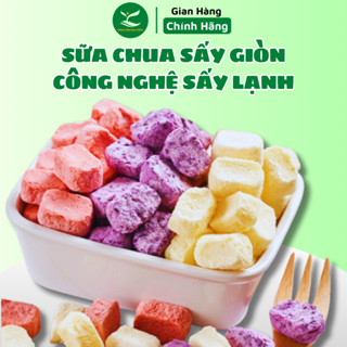 Sữa Chua Sấy Thăng Hoa Nông Sản Sao Vàng Túi Zip, Sữa Chua Sấy Lạnh Mix Vị Hoa Quả Thơm Ngon.