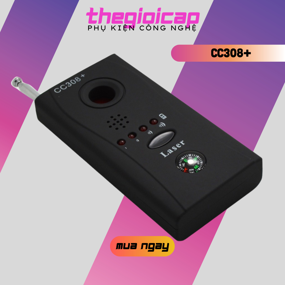 Thiết bị dò máy ghi âm camera quay trộm CC308+