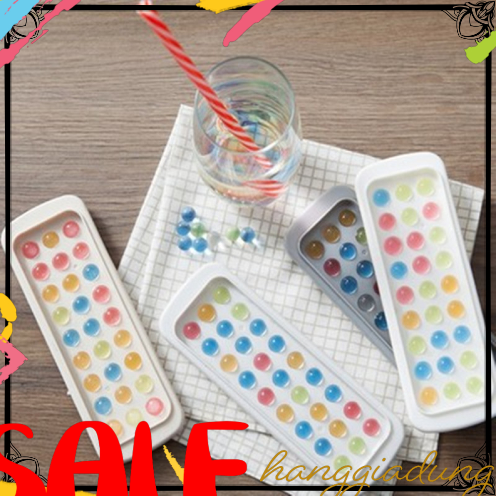 Khay Đá Bi 27 viên Khuôn thạch bi nhỏ E69 thạch hình cầu/khay đá bi/ rau câu bi bằng HGDE69