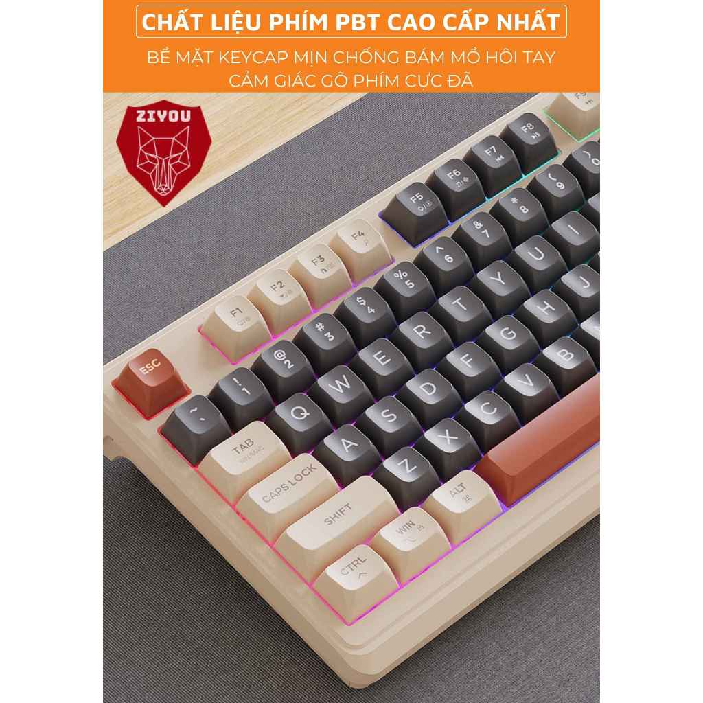 Bộ Bàn Phím Và Chuột Bluetooth Không Dây Ziyou M96 Gaming LED Màn Hình Núm Xoay Kết Nối Đa Năng | BigBuy360 - bigbuy360.vn