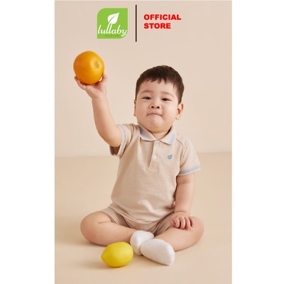 LULLABY - NH859R - Romper bé trai cộc tay