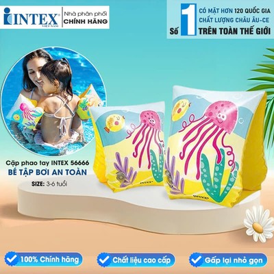 Phao tay INTEX cho bé 3 - 6t, nhiều hình ngộ nghĩnh, an toàn cho bé